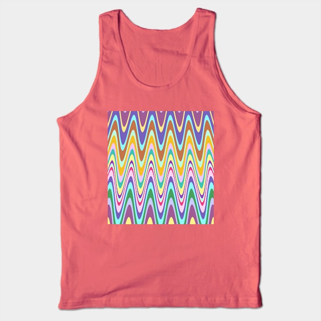 Colourful lines pattern Tank Top by Yaso71